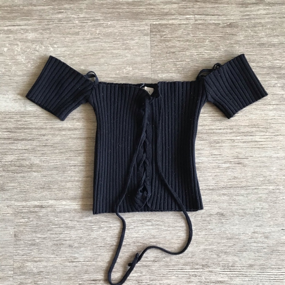Off the shoulder crop top